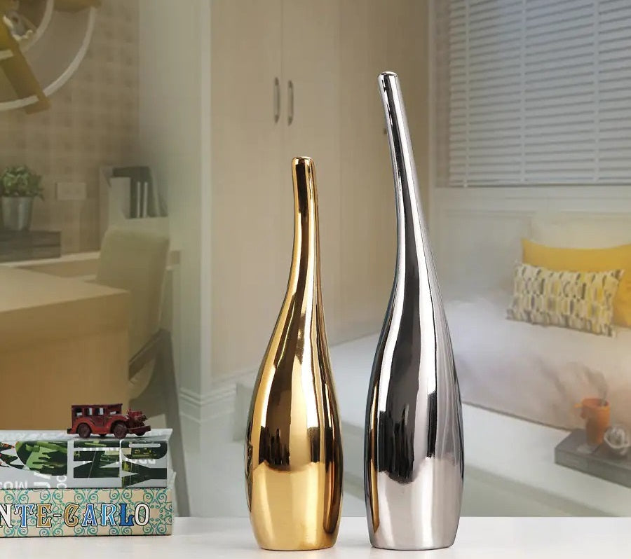How to Use Nordic Gold Plating Ceramic Vases