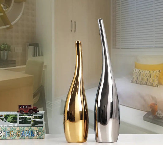 How to Use Nordic Gold Plating Ceramic Vases